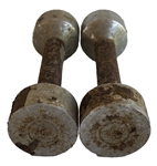 Bruce Lee Owned & Used Five-Pound Weider Weights -- From the Estate of Lee's Protege Herb Jackson
